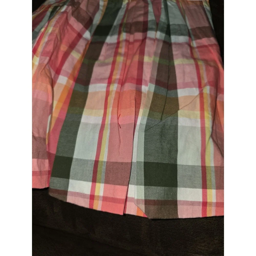 Gymboree friendship camp plaid skirt size 5 nwt